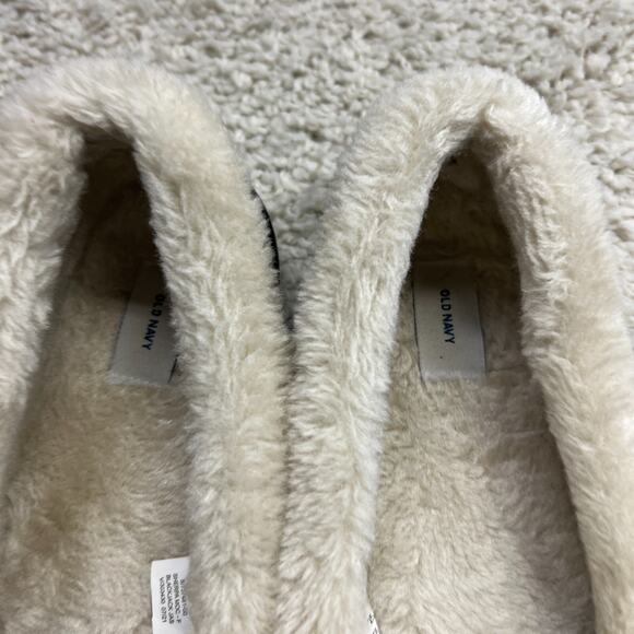 Old Navy Womens Slip On Faux Suede Sherpa-Lined House Slippers Mocassin Sz 8 - Picture 4 of 9
